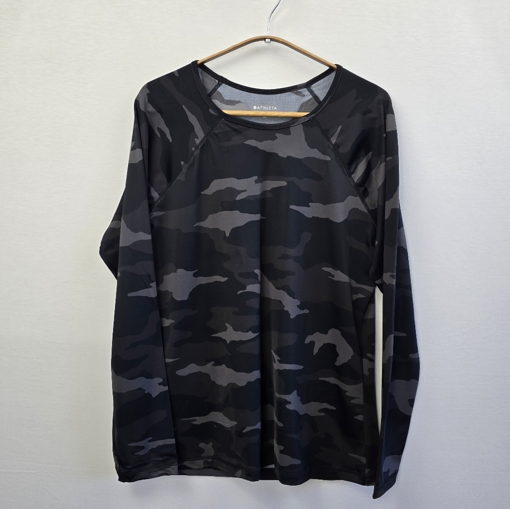 Athleta Camo Long Sleeve Top | Size XL - Picture 3 of 11